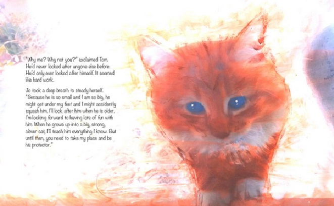 The ginormous series children's  books by s c cunningham, author SCCunningham, childrens author, cats and dogs, teaching children important life messages,