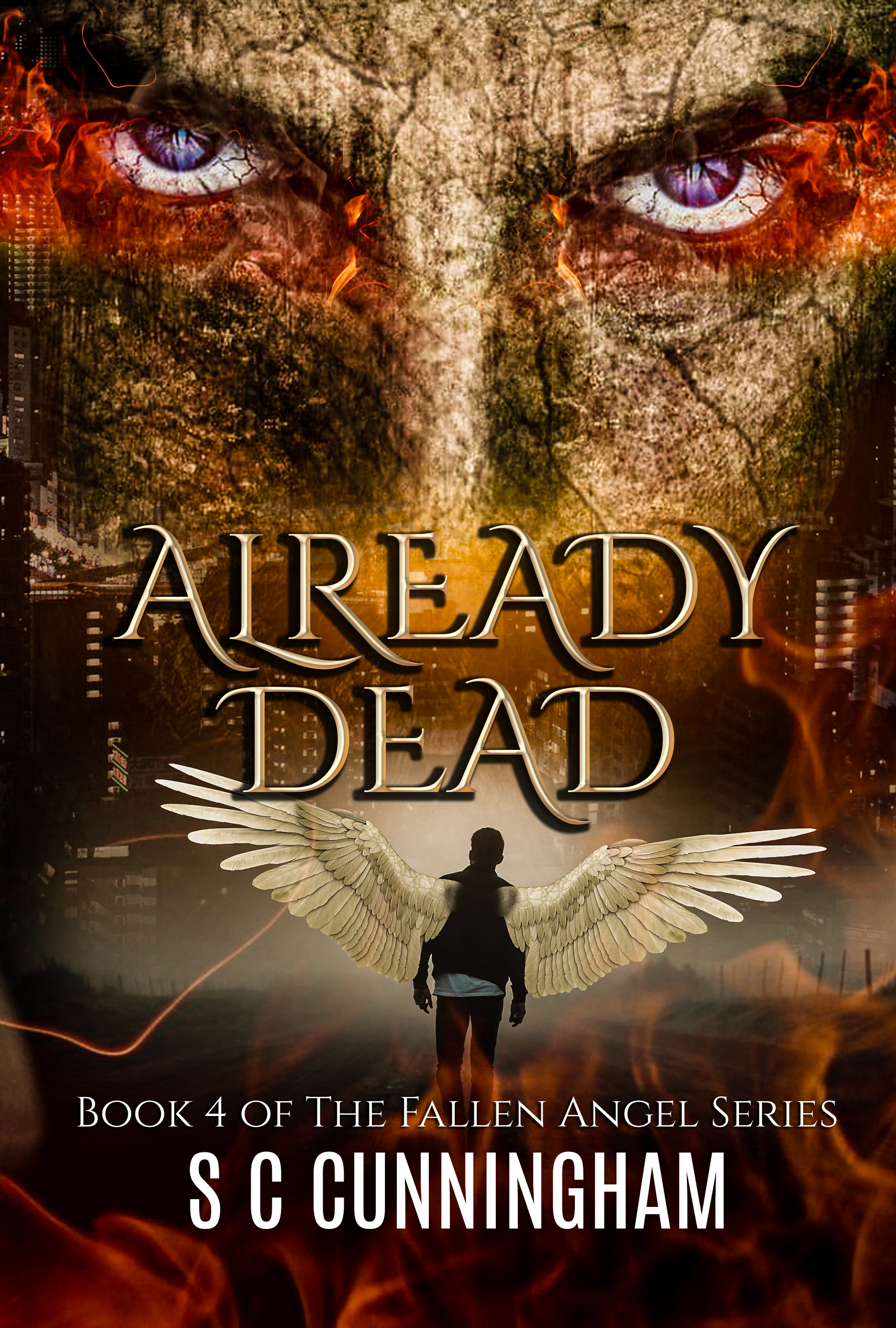 Already Dead by crime writer S C Cunningham, contemporary urban paranormal fantasy by author SCCunningham, The Fallen Angel Series,