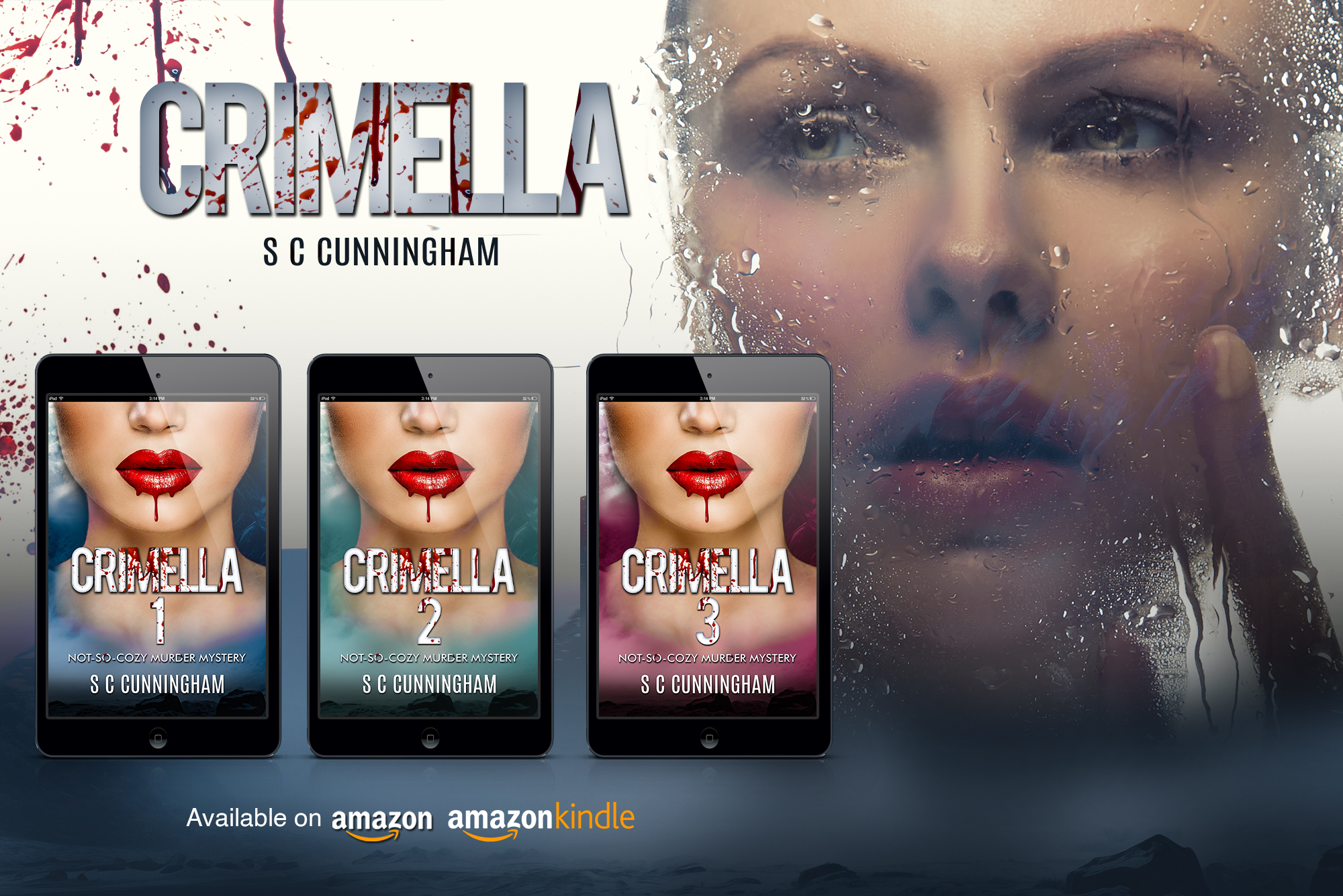 Crimella of Nettleacre Murders by crime writer S C Cunningham, SCCunningham, cozy murder mystery, romance, thriller, fantasy.