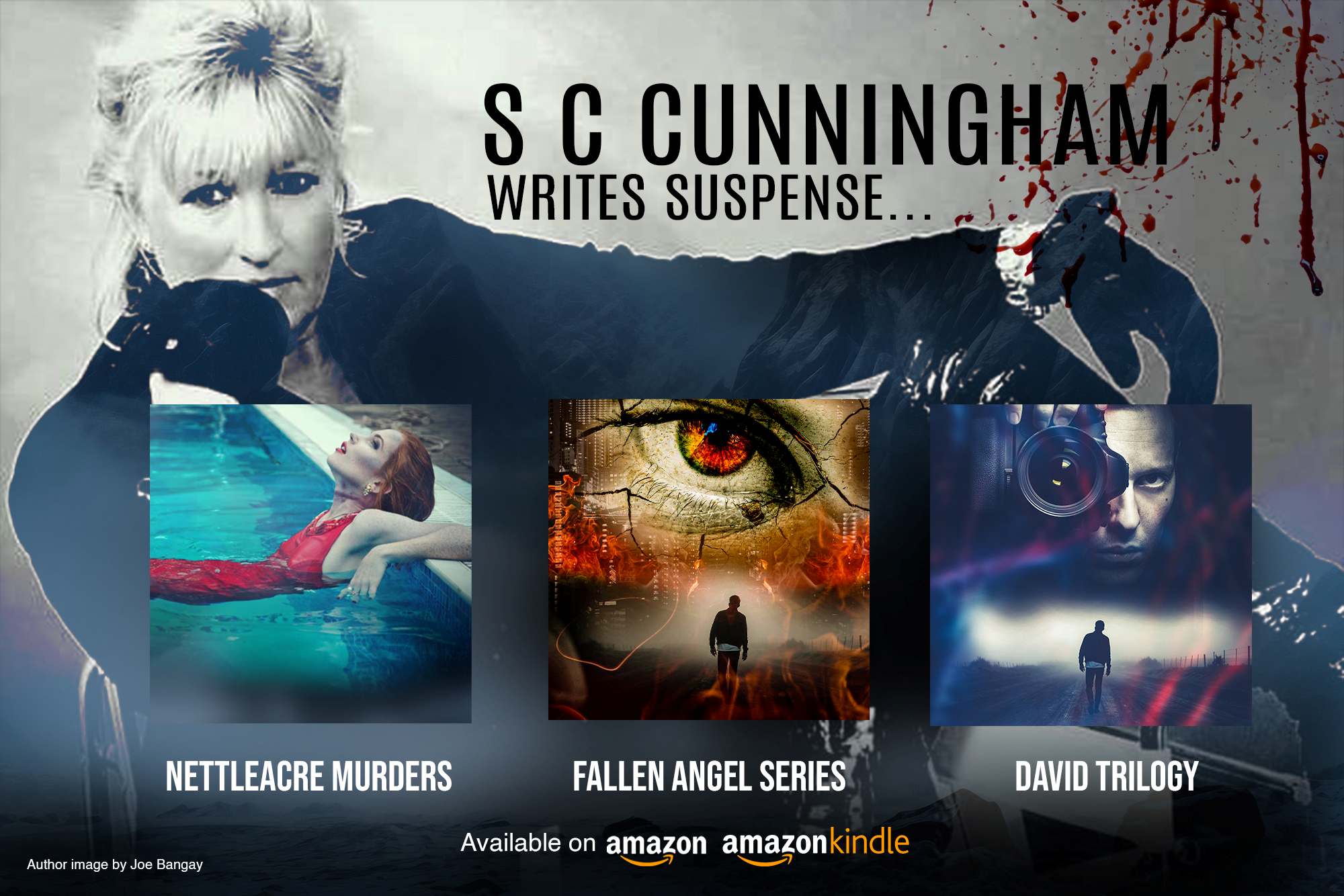 Crime writer S C Cunningham, author SCCunningham, thriller, crime fantasy, cozy murder mystery, romance, paranormal,